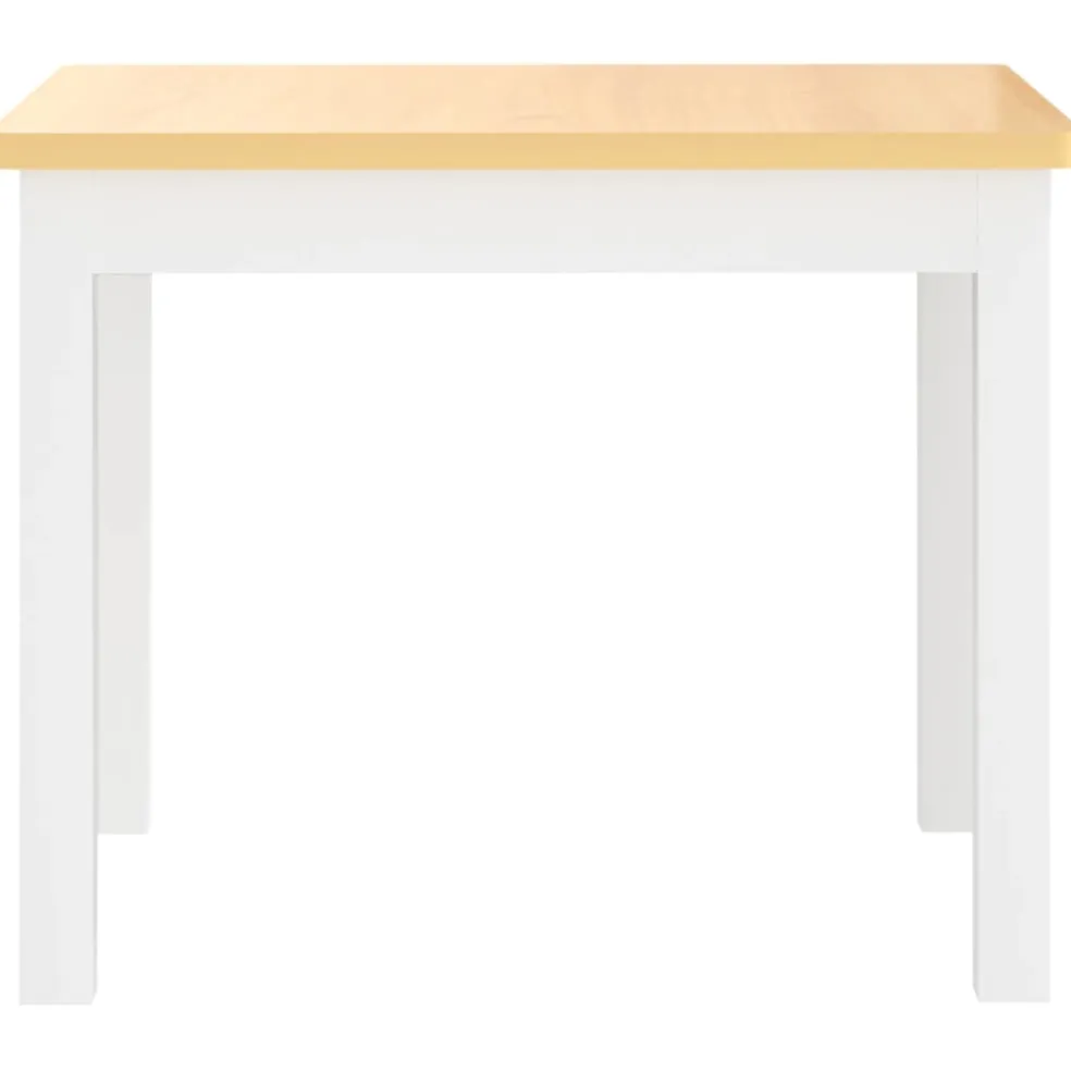 vidaXL 3-delige Kindertafel- en stoelenset MDF wit en grijs