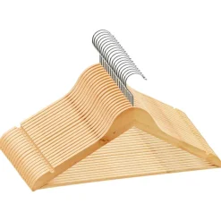 vidaXL 20-delige Kledinghangerset anti-slip hardhout