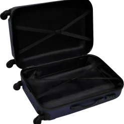 vidaXL 3-delige Kofferset hard 45,5/55/66 cm blauw