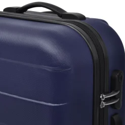 vidaXL 3-delige Kofferset hard 45,5/55/66 cm blauw