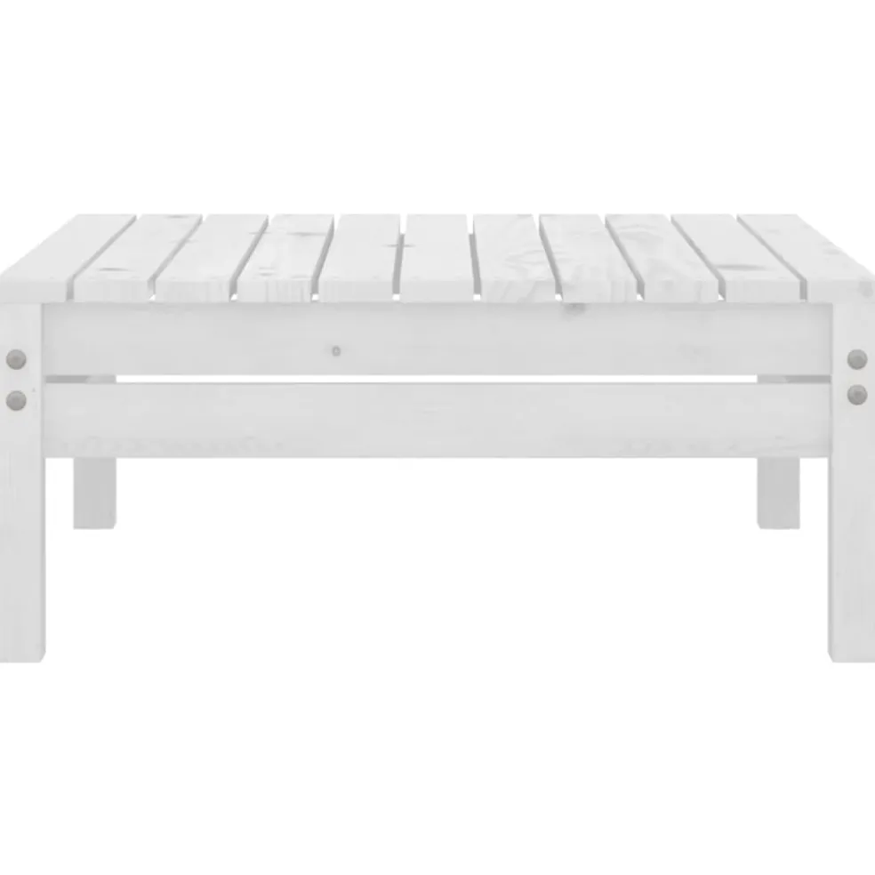 vidaXL 3-delige Loungeset massief grenenhout wit