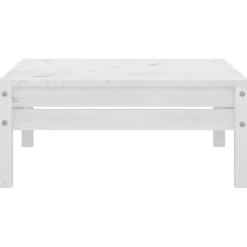 vidaXL 3-delige Loungeset massief grenenhout wit