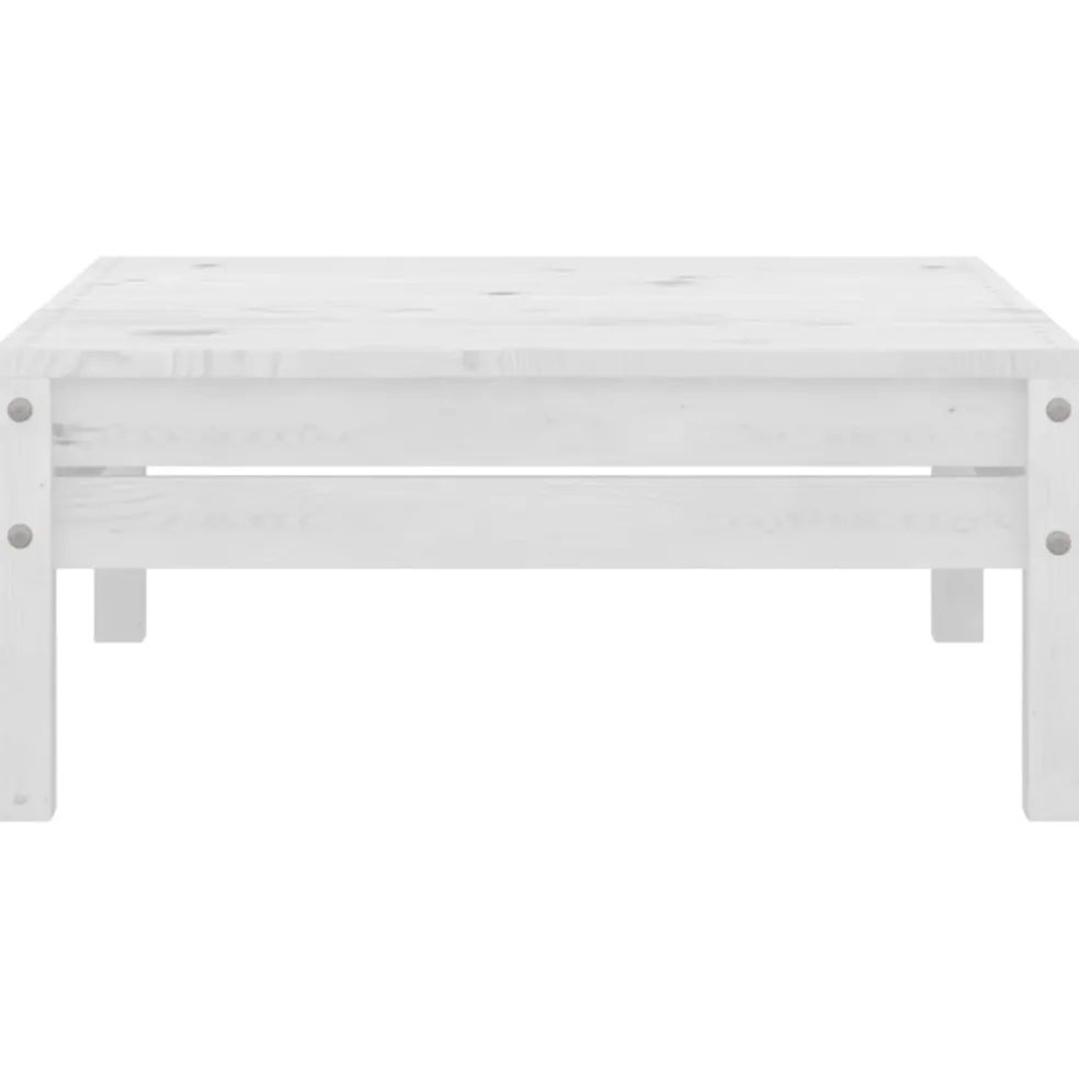 vidaXL 3-delige Loungeset massief grenenhout wit
