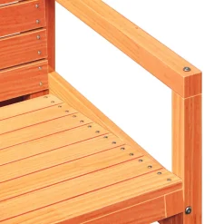 vidaXL 3-delige Loungeset massief grenenhout wasbruin