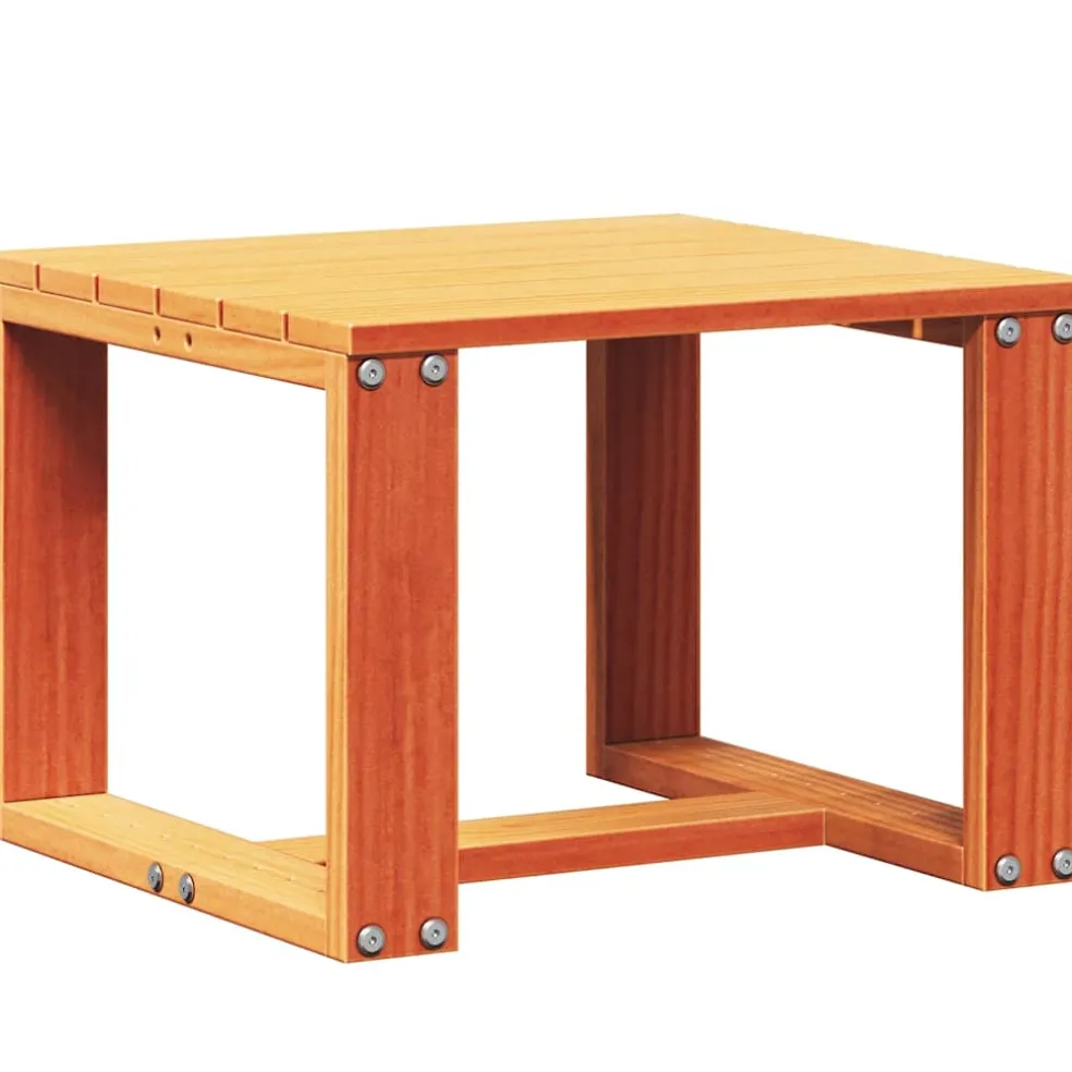 vidaXL 3-delige Loungeset massief grenenhout wasbruin