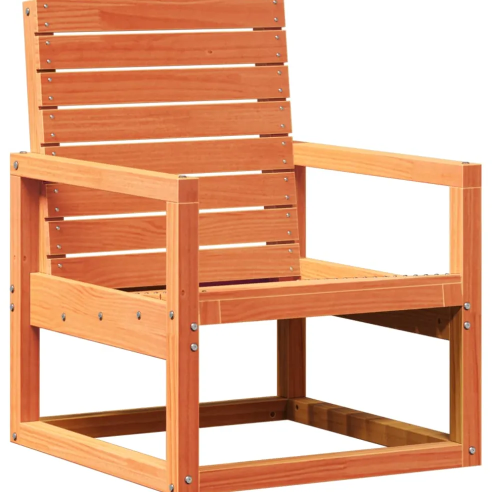 vidaXL 3-delige Loungeset massief grenenhout wasbruin