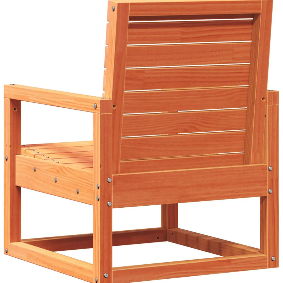 vidaXL 3-delige Loungeset massief grenenhout wasbruin