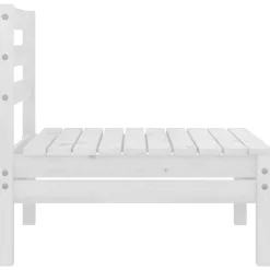 vidaXL 8-delige Loungeset massief grenenhout wit