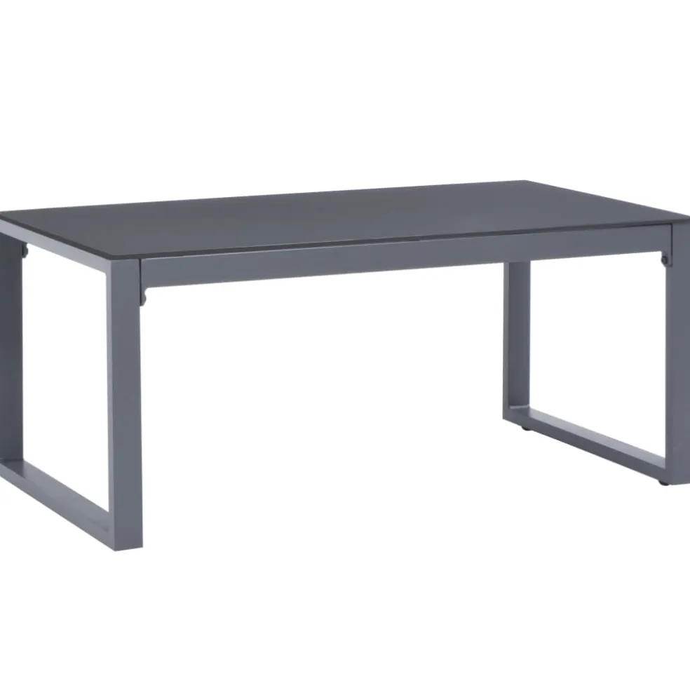vidaXL 4-delige Loungeset met kussens poly rattan grijs