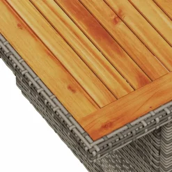 vidaXL 7-delige Loungeset met kussens poly rattan grijs