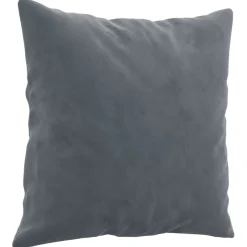 vidaXL 3-delige Loungeset met kussens fluweel donkergrijs