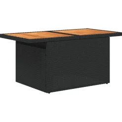 vidaXL 6-delige Loungeset met kussens poly rattan zwart