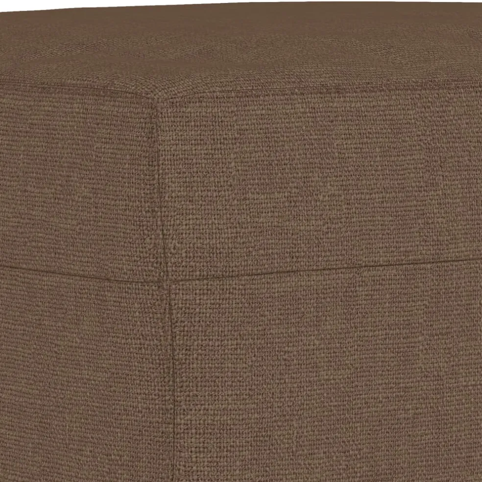 vidaXL 4-delige Loungeset met kussens stof bruin