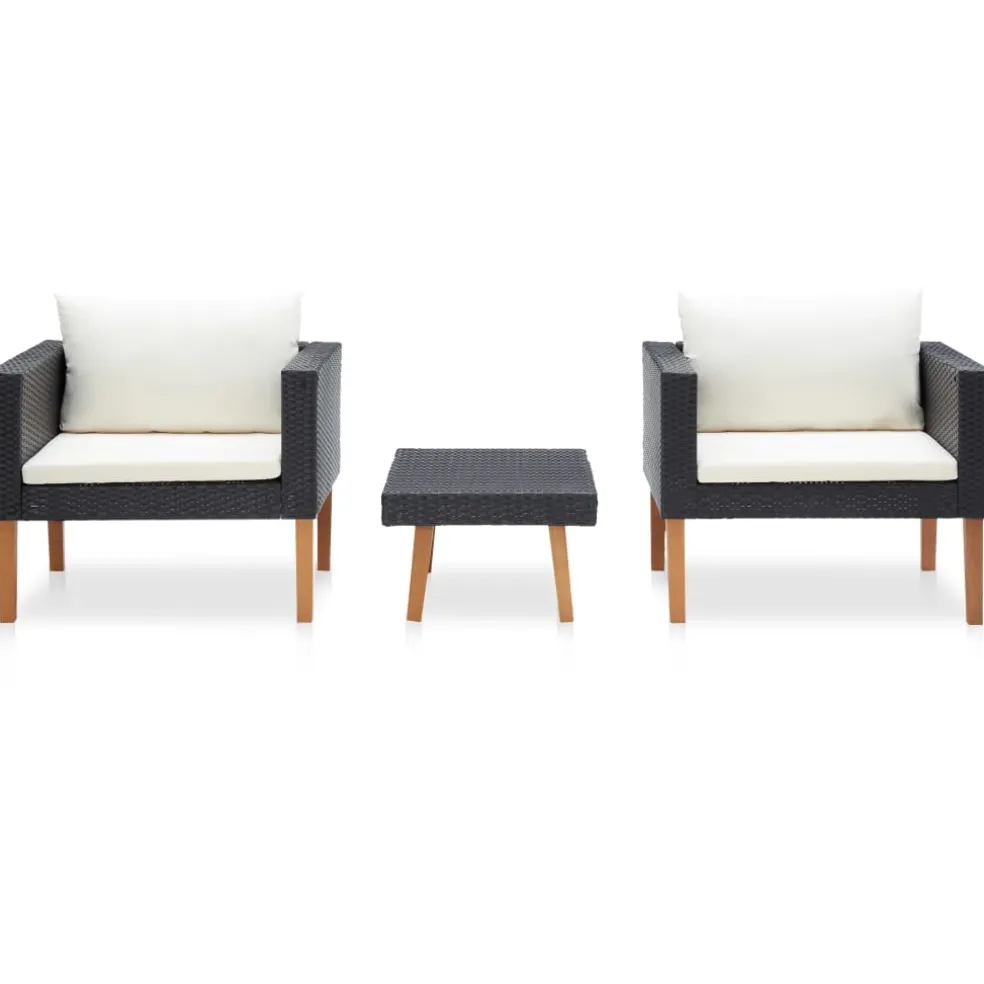 vidaXL 5-delige Loungeset met kussens bamboe groen