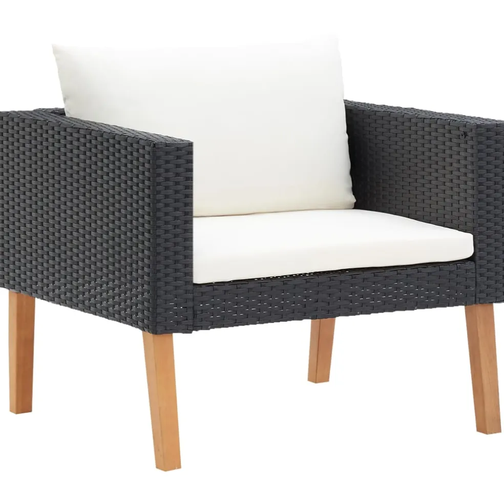 vidaXL 5-delige Loungeset met kussens bamboe groen