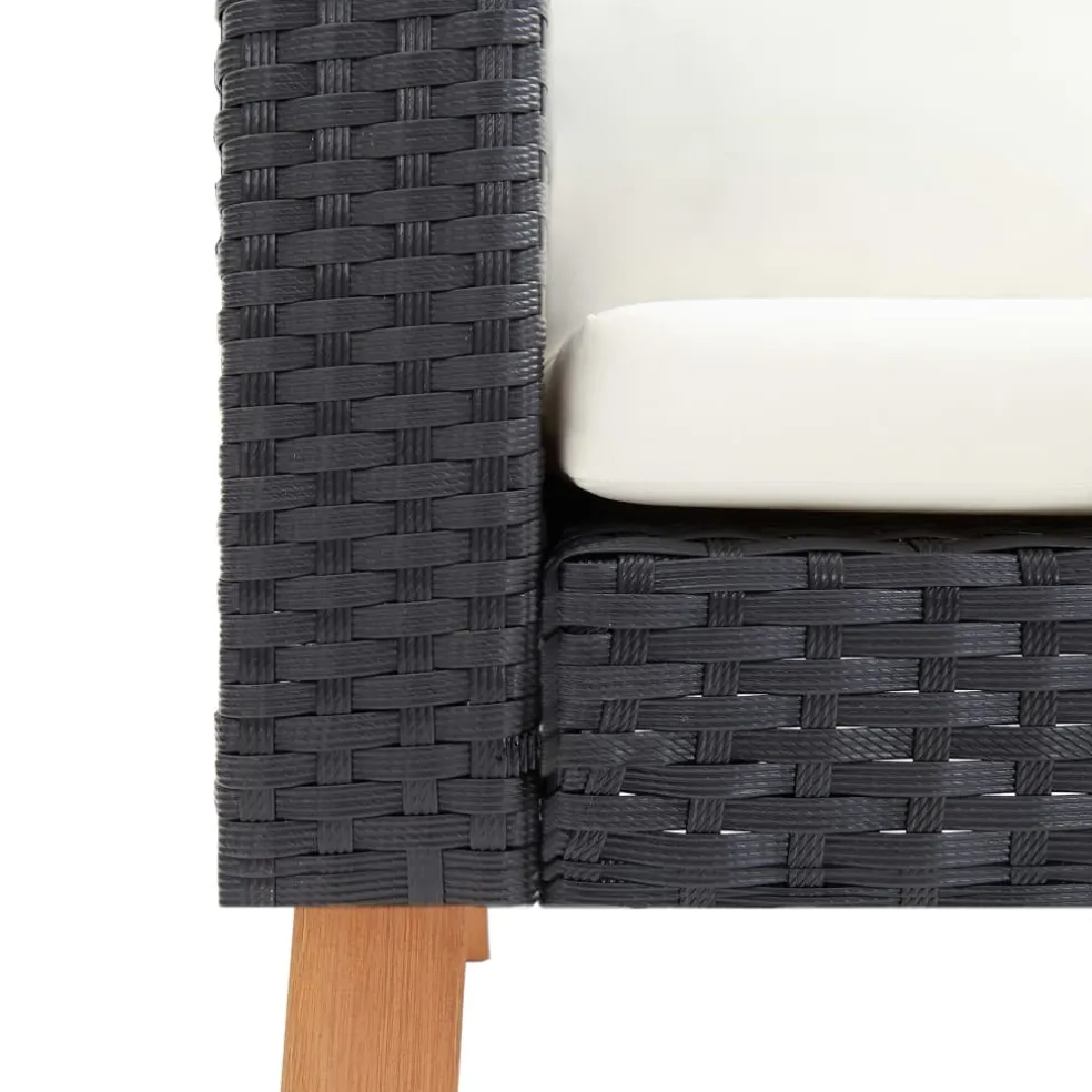 vidaXL 5-delige Loungeset met kussens bamboe groen