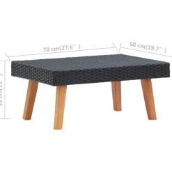 vidaXL 5-delige Loungeset met kussens bamboe groen