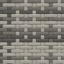 vidaXL 2-delige Loungeset met kussens poly rattan grijs