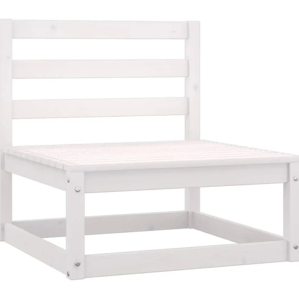 vidaXL 8-delige Loungeset met kussens massief grenenhout