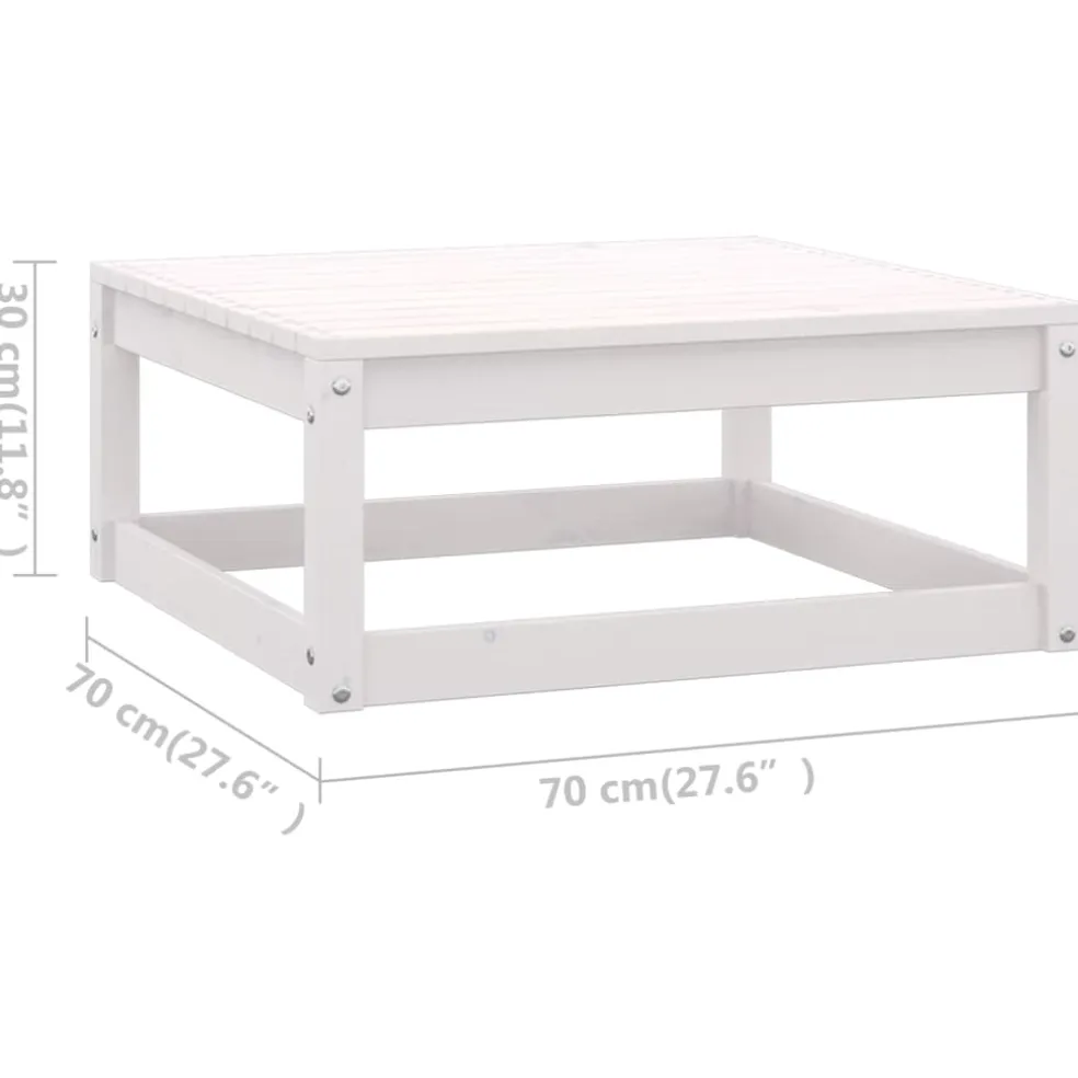 vidaXL 8-delige Loungeset met kussens massief grenenhout