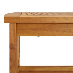 vidaXL 3-delige Loungeset met kussens massief acaciahout