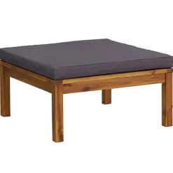vidaXL 3-delige Loungeset met kussens massief acaciahout