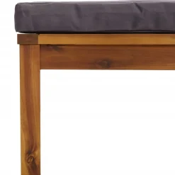 vidaXL 3-delige Loungeset met kussens massief acaciahout