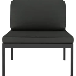 vidaXL 7-delige Loungeset met kussens aluminium antracietkleurig