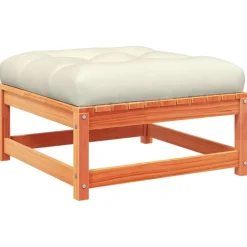 vidaXL 6-delige Loungeset met kussens massief grenenhout wasbruin