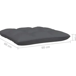 vidaXL 9-delige Loungeset met kussens massief grenenhout