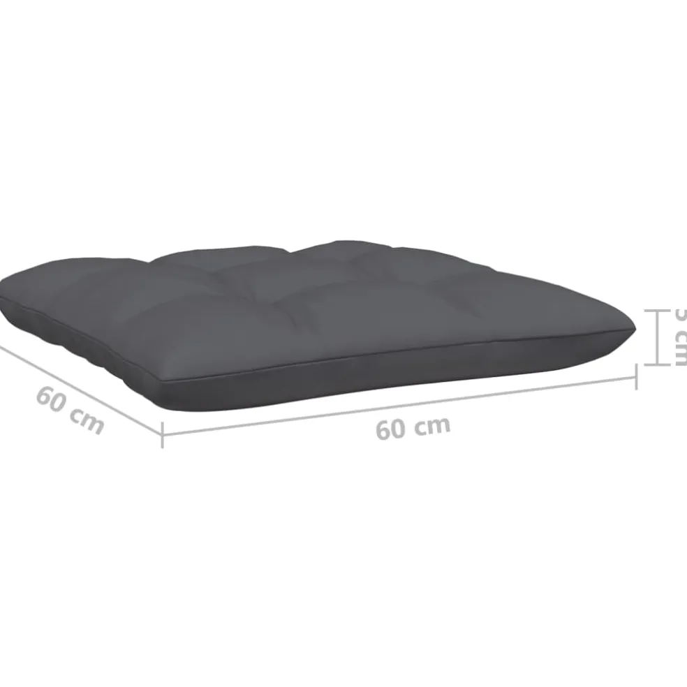 vidaXL 9-delige Loungeset met kussens massief grenenhout