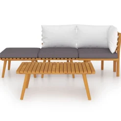 vidaXL 9-delige Loungeset met kussens poly rattan zwart