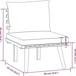 vidaXL 9-delige Loungeset met kussens poly rattan zwart