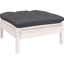 vidaXL 3-delige Loungeset met kussens massief grenenhout