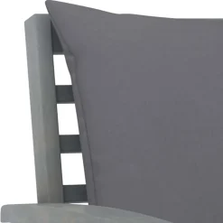 vidaXL 4-delige Loungeset met kussens massief acaciahout