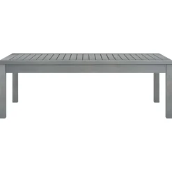 vidaXL 4-delige Loungeset met kussens massief acaciahout