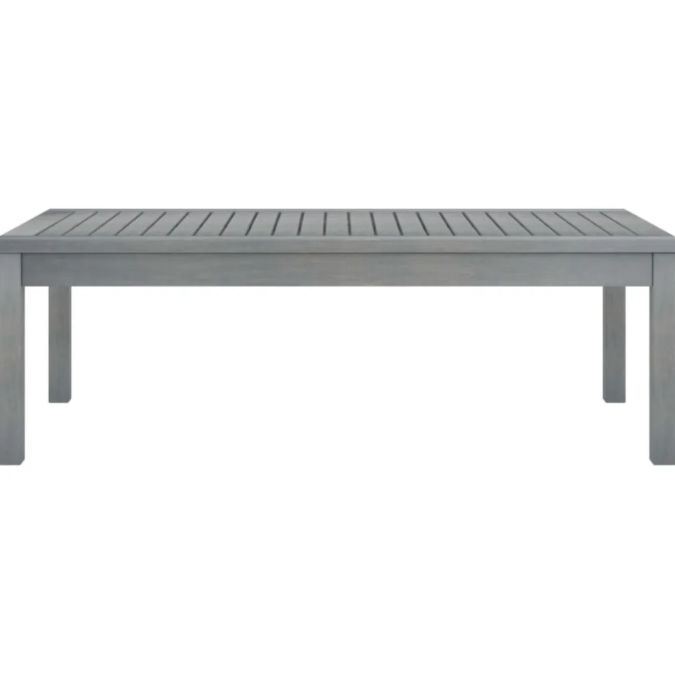vidaXL 4-delige Loungeset met kussens massief acaciahout