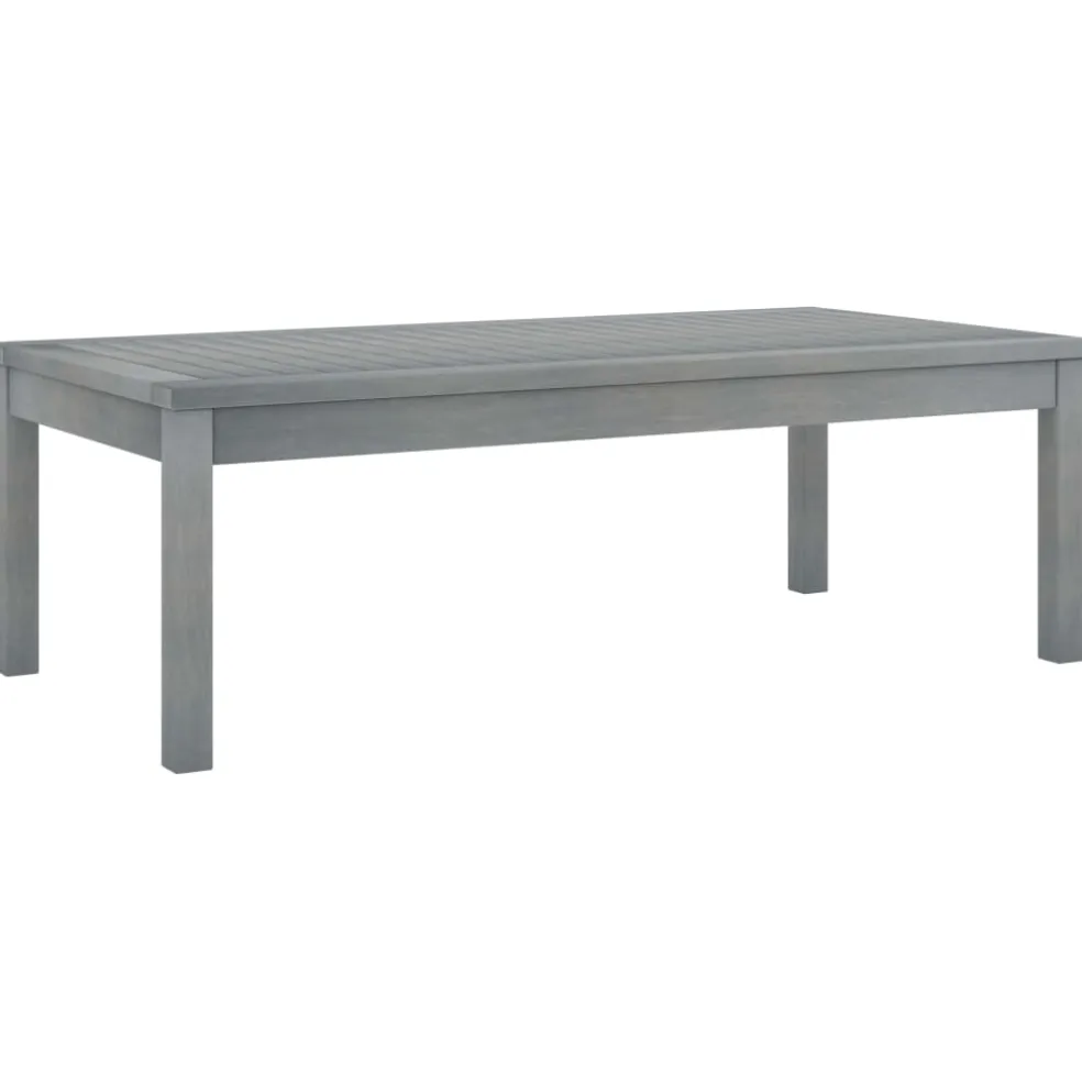 vidaXL 4-delige Loungeset met kussens massief acaciahout