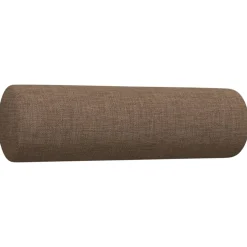 vidaXL 2-delige Loungeset met sierkussens stof bruin