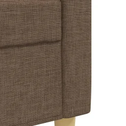 vidaXL 2-delige Loungeset met sierkussens stof bruin
