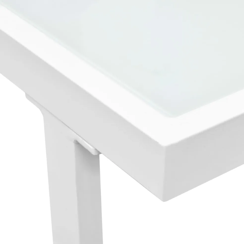 vidaXL 5-delige Loungeset textileen aluminium zwart