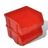 vidaXL 30-delige Opbergrek voor aan de wand blauw en rood