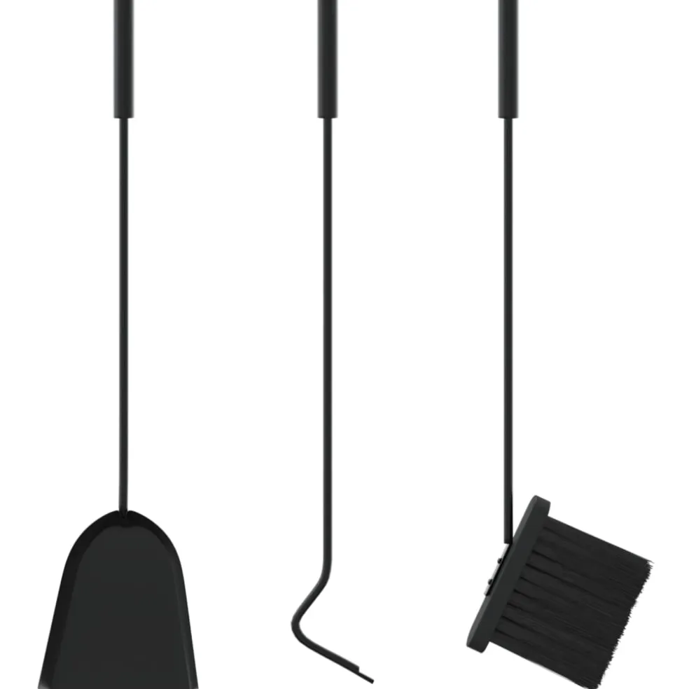 vidaXL 4-delige openhaardgereedschapset 22x59 cm staal