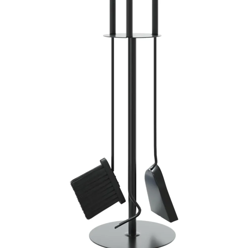 vidaXL 4-delige openhaardgereedschapset 22x59 cm staal