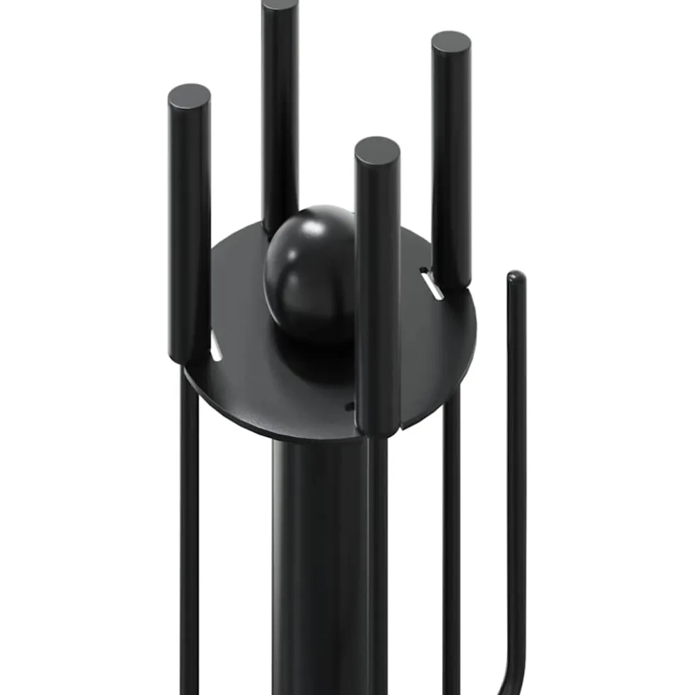 vidaXL 5-delige openhaardgereedschapset 18x56 cm staal