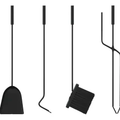 vidaXL 5-delige openhaardgereedschapset 18x56 cm staal