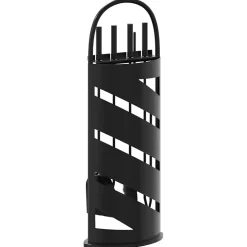vidaXL 5-delige openhaardgereedschapset 23x15x66 cm staal