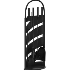 vidaXL 5-delige openhaardgereedschapset 23x15x66 cm staal