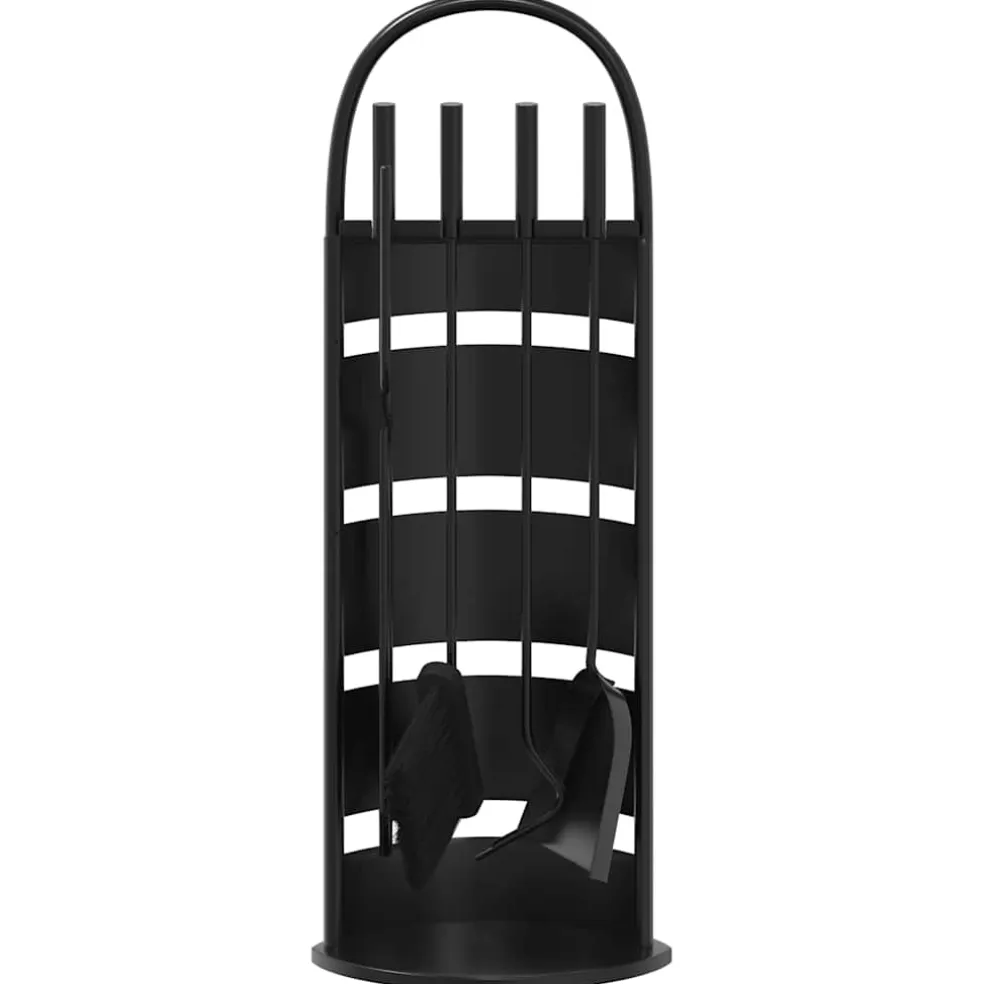 vidaXL 5-delige openhaardgereedschapset 23x15x66 cm staal