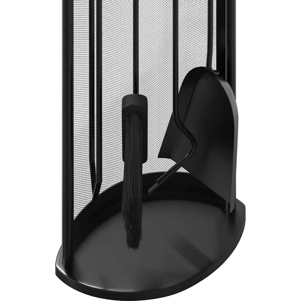 vidaXL 5-delige openhaardgereedschapset 23x15x66 cm staal